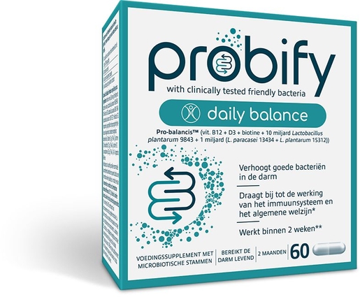 Probify Daily Balance 60 Capsules | Natuurlijk afweersysteem - Immuniteit