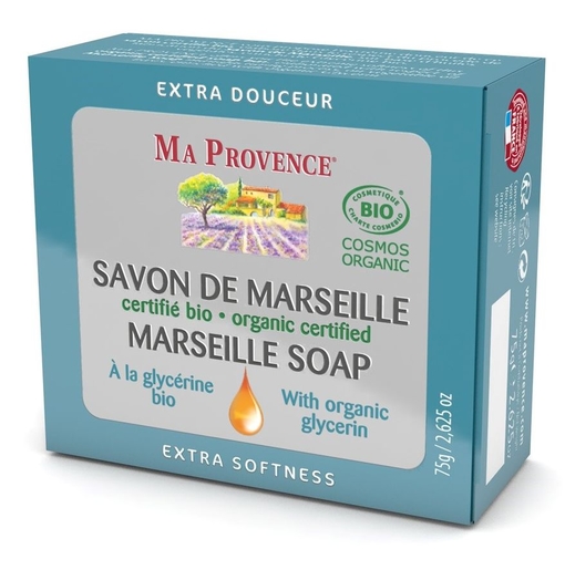 Ma Provence Savon Marseille Glycerine Bio 75g | Bain - Douche
