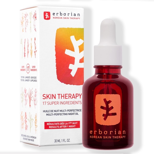 Erboria Skin Therapy Huile Nuit Multi-Perfectrice 30ml | Antirides - Anti-âge