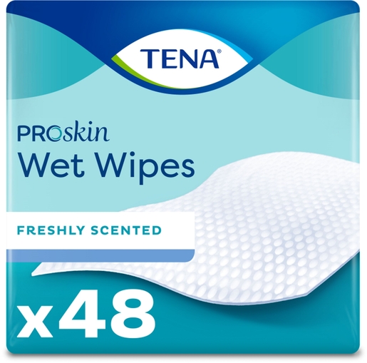 Tena Proskin Wetwipe 48 | Verzorgingsproducten voor de dagelijkse hygiëne