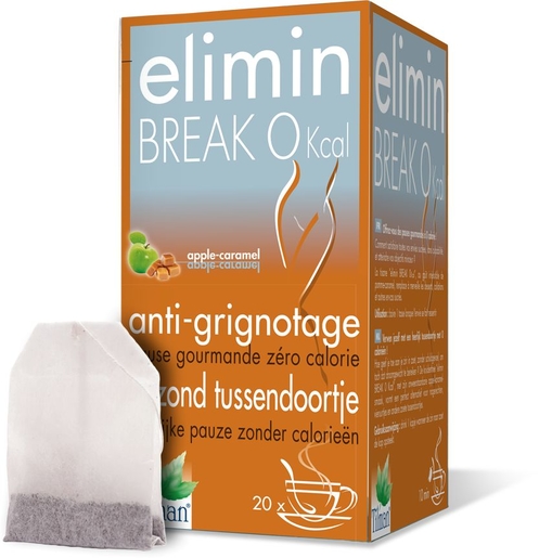 Elimin Break 0% Appel-karamel Tea-bags 20 | hongerstillers en eetlustremmers