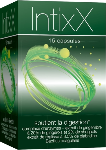 IntixX 15 Capsules Végétales | Digestion - Transit