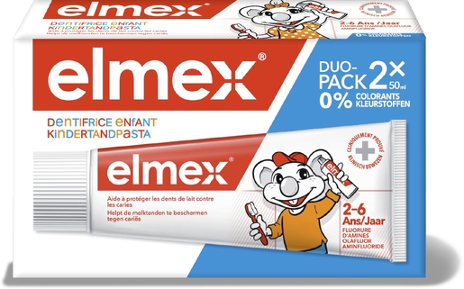 Elmex Tandpasta voor Kinderen 2x50 ml | Tandpasta's - Tandhygiëne