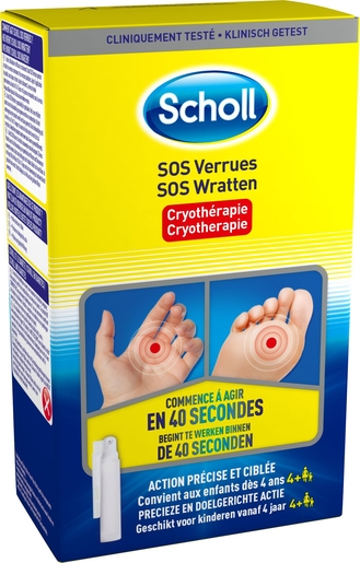 Scholl Pharma SOS Verrues 80ml + 4 Applicateurs | Verrue