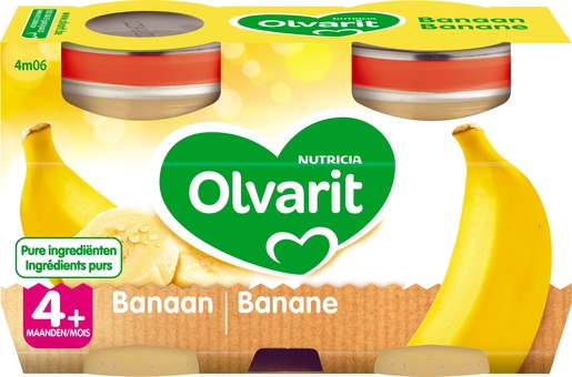 Olvarit Fruits Banane 2x125g (4 mois) | Alimentation