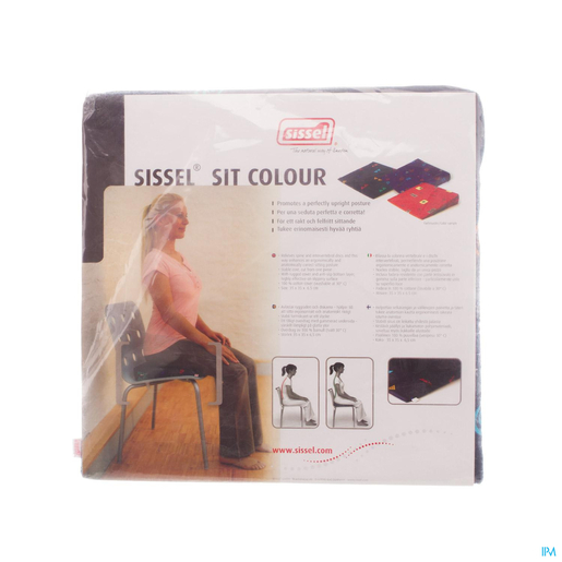 Sissel Sit Colour Coussin Triang.noir-coul. A/slip | Tronc - Bassin