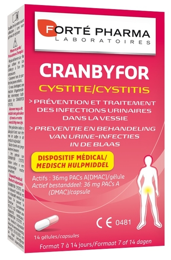 Cranbyfor Cystite 14 Capsules | Confort urinaire