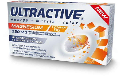 Ultractive Magnésium 30 Tabletten | Stress - Ontspanning