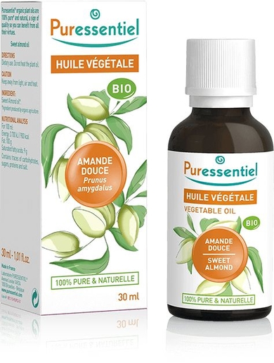 Puressentiel Plantaardige Olie Bio Zoete Amandel 30ml | Massage