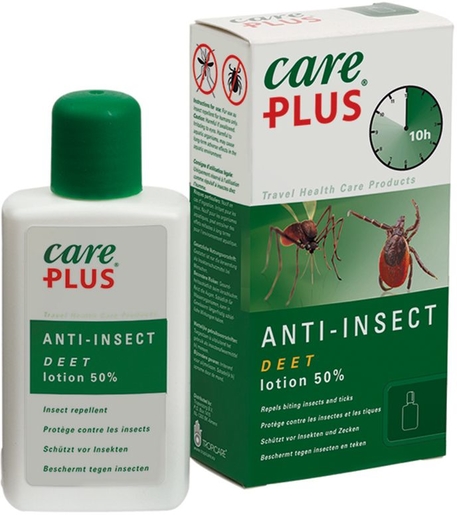 Care Plus Deet Lotion 50% 50ml | Anti-moustiques - Insectes - Répulsifs 