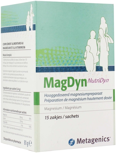 MagDyn 15 Zakjes | Magnesium