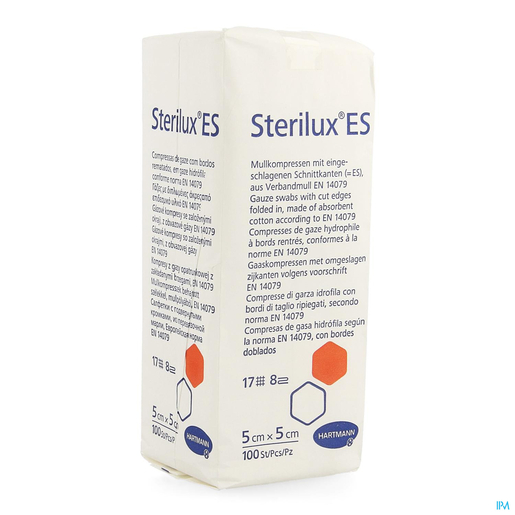 Sterilux Es Cp N/st 8pl5x5cm 100 4188002