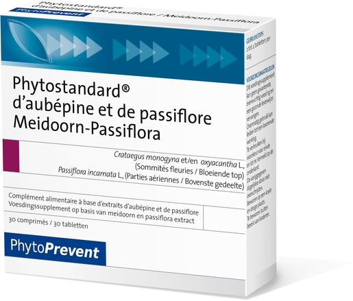 Phytostandard Aubepine-Passiebloem 30 Tabletten | Nachtrust