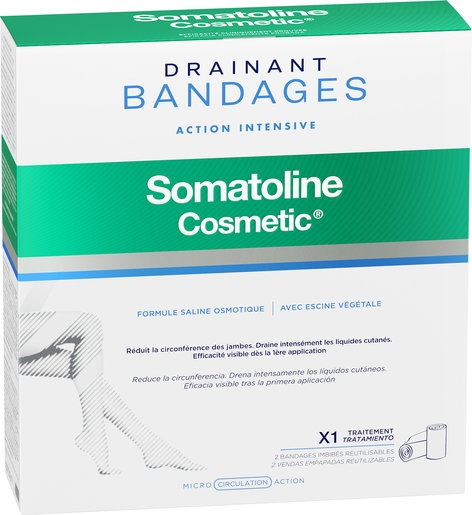 Somatoline Cosmetic Bandages Drainant 2 pièces | Minceur