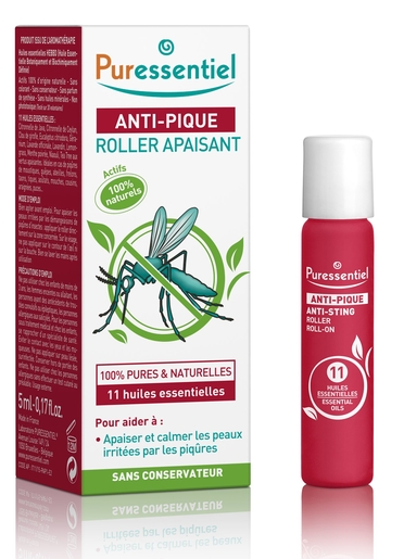 Puressentiel Anti-Insectenbeet Kalmerende Roller 5ml | Muggen - Insecten