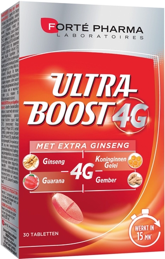 Vitalite 4G Ultra Boost Ginseng 30 Tabletten | Conditie - Tonus