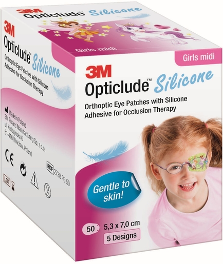 Opticlude 3M Silicone 50 Eye Patch Girl Midi | Verbanden - Pleisters - Banden