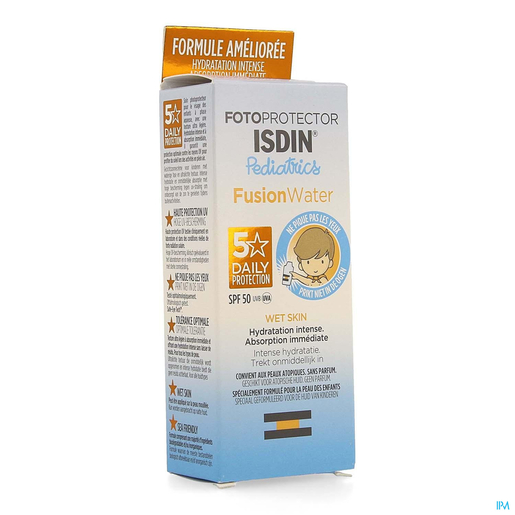 ISDIN Fotoprotector Pediatrics Fusion Water Ip50 50ml | Vos protections solaires au meilleur prix