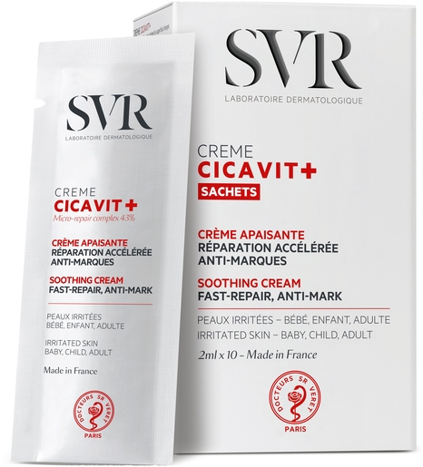 SVR Cicavit + Crème Zakjes 10x2 ml | Roodheid - Irritaties