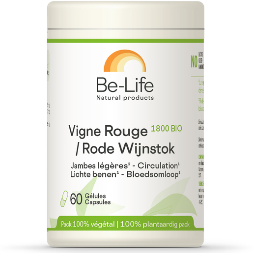Be Life Vigne Rouge 1800 Bio 60 Gélules | Circulation