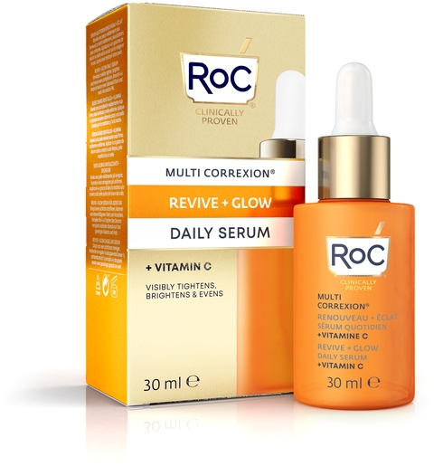 Roc Multi Correxion Renewal + Radiance dagelijks serum 30 ml | Vale huid