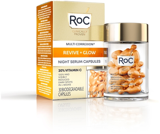 Roc Multi Correxion Revive Glow Night Serum 30 Capsules | Vale huid
