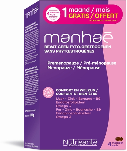 Manhae 3 Mois + 1 Gratuit 2x60 Comprimés Promo | Ménopause