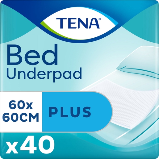 TENA Bed Plus 60 x 60 cm - 40 stuks | Onderleggers