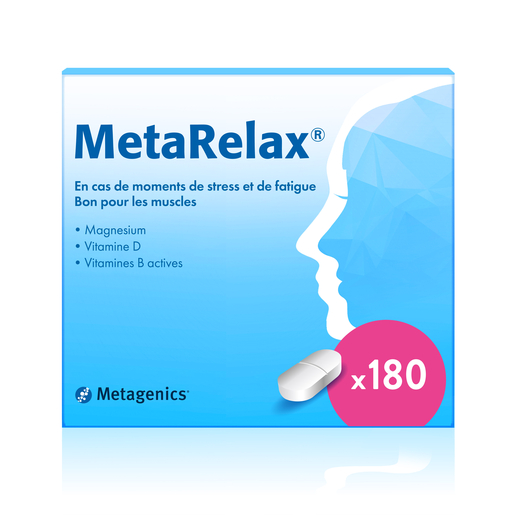 MetaRelax 180 Tabletten (nieuwe formule) | Stress - Ontspanning
