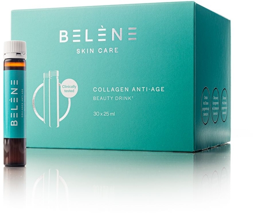 Belène Collagen Anti-Age Beauty Drink 30x25 ml | Huid
