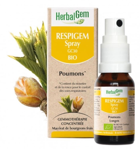 Herbalgem Respigem Spray Bio 15 ml | Ademhaling - Neus