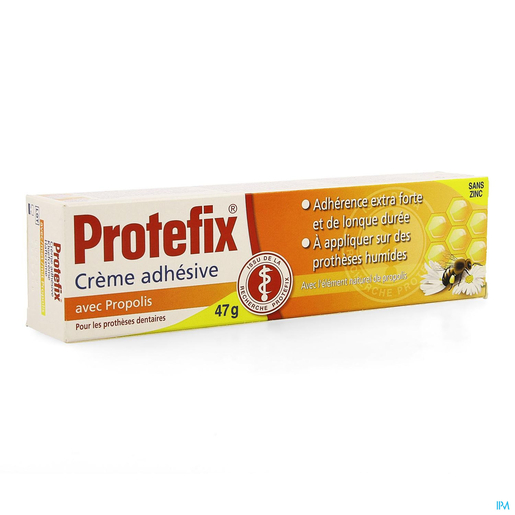 Protefix Creme Adhesive X-fort Propolis 40ml | Soins des prothèses et appareils