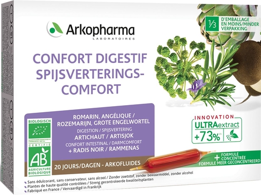 Arkofluides Spijsverteringcomfort Bio 20 Ampullen | Bioproducten