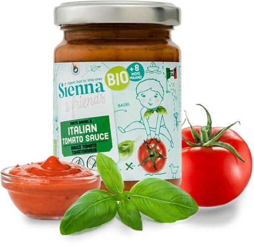 Sienna &amp; Friends Italiaanse Tomatensaus +8 maanden 130 g | Voeding