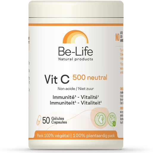 Be-Life Vit C 500 Neutraal 50 Capsules (Nieuwe Formule) | Antioxidanten