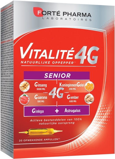 Vitalité 4G Senior 20 Ampullen | Stimulans - Tonus