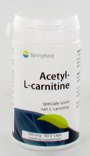 Acetyl-L-Carnitine 500mg Springfield 60 Capsules | Geheugen - Concentratie