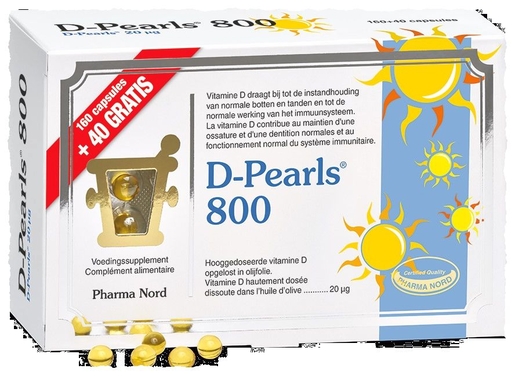 D-Pearls 800 160 + 40 Capsules Promopack | Natuurlijk afweersysteem - Immuniteit