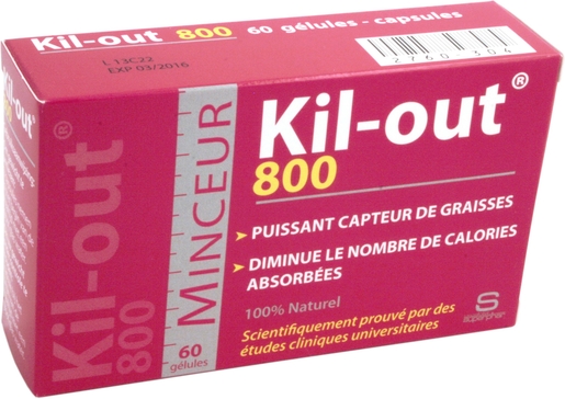 Kil-Out 800 60 Comprimés | Capteurs de graisse