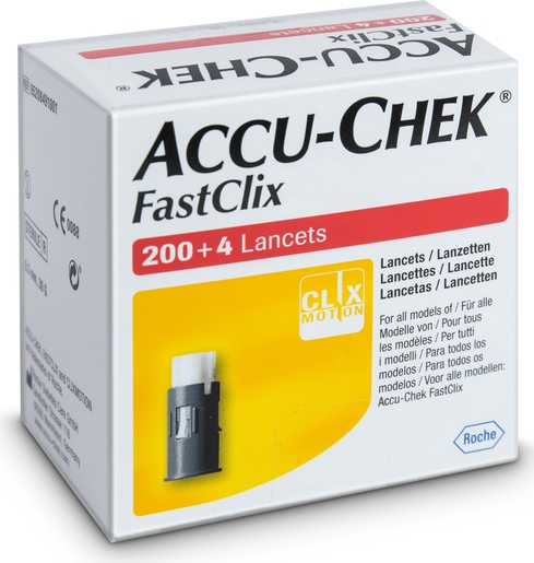 Accu-Chek FastClix 200+4 Lancets | Diabète - Glycémie