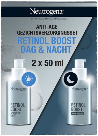 Neutrogena Retinol Boost Set Dag&amp;Nacht 2x50 ml | Antirimpel