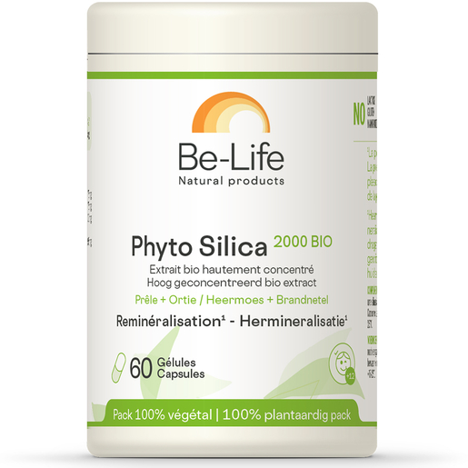 Be Life Phyto Silica Bio 60 Gélules | Vitamines - Chute de cheveux - Ongles cassants