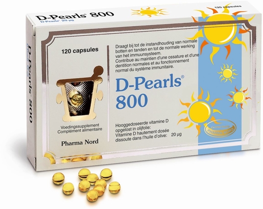 D-Pearls 800 120 Capsules | Vitamines D