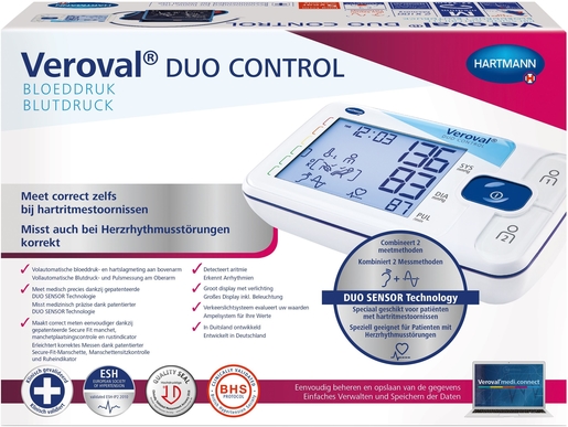 Veroval Bloeddrukmeter Arm Duo Control Large | Bloeddrukmeters