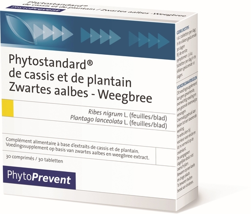 Phytostandard Cassis-Plantain 30 Comprimés | Mal de gorge - Toux