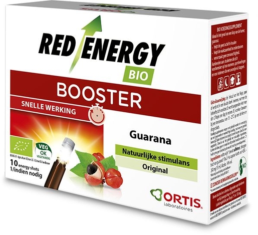 Ortis Red Energy Bio Alcohol 10x15ml | Conditie - Tonus