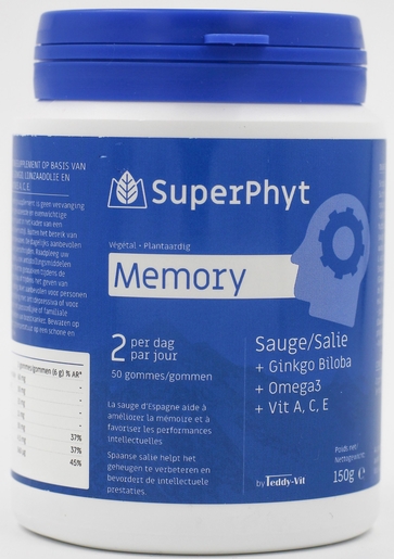 SuperPhyt Memory 50 Gommen | Geheugen - Concentratie