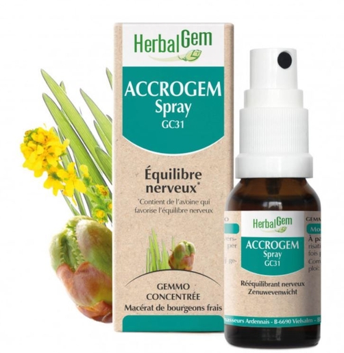 Herbalgem Accrogem GC31 Bio Spray 15 ml | Ontspanning - Antistress