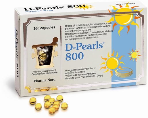 D-Pearls 800 360 Capsules | Vitamines D
