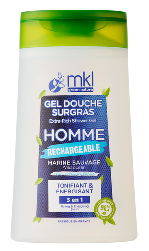 MKL Gel Douche Surgras Bio Homme Marine Sauvage 200ml | Bain - Douche